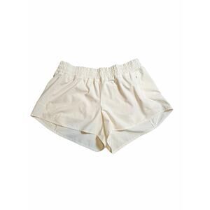 Calia Running Shorts Infinity Mid Rise 3" White Lined Hot Pants Pocket